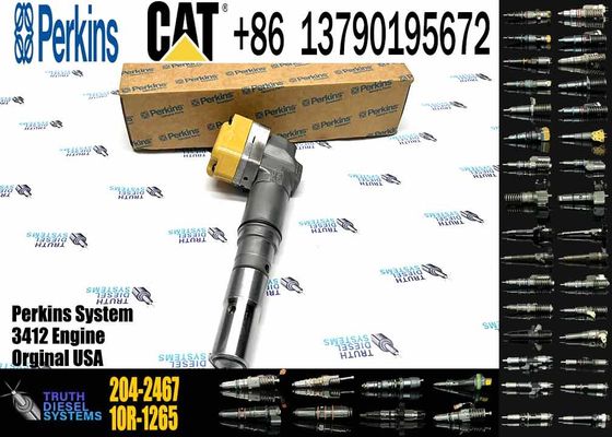 Excavator Engine parts Fule Injetor 204-2467 198-4752 232-1167 20R-5392 173-4059 198-6877 for 3412E 3408 Fuel Injector