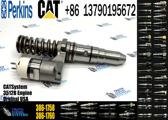 High quality Engine Parts 386-1758 Fuel Injector For Cat 994G 854G 3508B 3512B Engine Injector 392-0206 20R1270