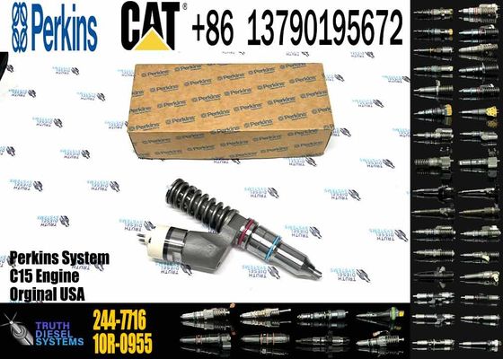 Factory supply 244-7716 249-0709 10R-1273 common rail injector 2447716 2490709 10R1273 diesel fuel injector for excavator