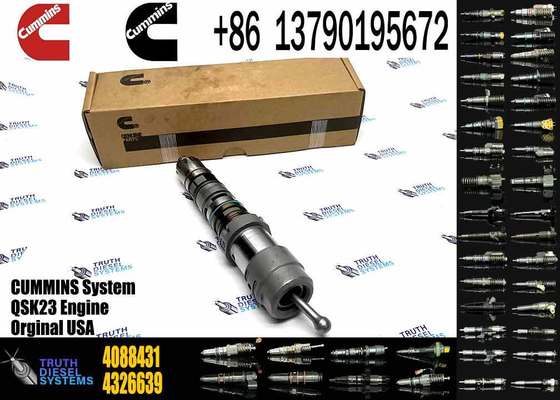 Diesel Fuel Injector 4088429 4088431 Common Rail Diesel Fuel Injector Compatible with Cummins QSK23 QSK60 Engine