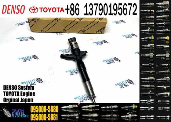 0950005880 Common Rail Injector 095000-5880 095000-5881 095000-5660 23670-30050 2367039096 23670-39095 for TOYOTA 2KD-FTV Engine