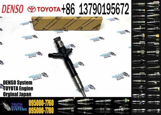 Common Rail Injector 23670-30300 095000-7760 Diesel Fuel Injector 23670-30300 23670-30240 for Toyota HIACE HILUX 2.5D