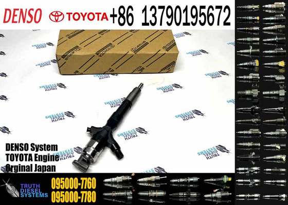 Common Rail Injector 23670-30300 095000-7760 Diesel Fuel Injector 23670-30300 23670-30240 for Toyota HIACE HILUX 2.5D