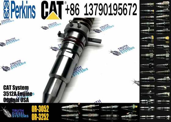 Common Rail Fuel Injector 7E6408 7E-6408 0R3052 0R-3052 for Caterpillar 111-3718 Cat 3508 3512 3516 Engine Excavator