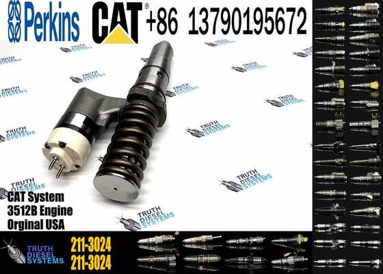 High Efficiency Diesel Common Rail Fuel Injector 204-2067  211-3024 Diesel Injector for Caterpillar 3508B/3512B/3516 Engine Spare Parts