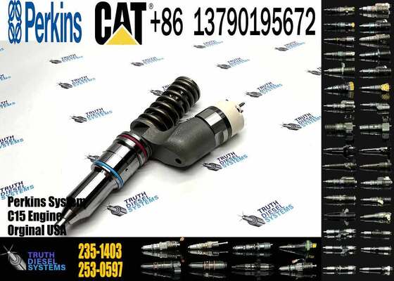 Excavator Injector 2351403 235-1403 2447718 244-7718 for C18 Engine Parts Diesel Nozzle Assembly