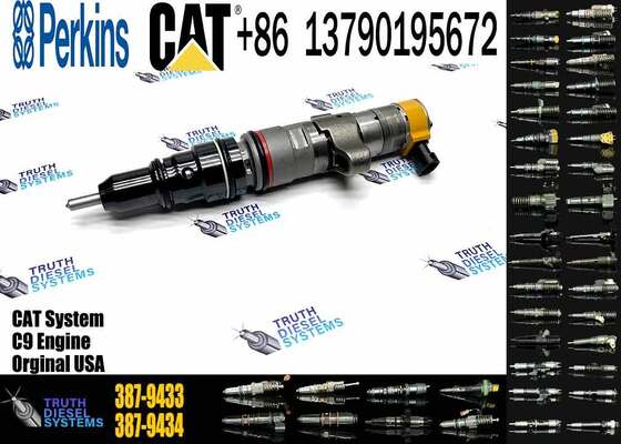 Diesel Fuel Injector 387-9433 3879433 for Excavator C9 Engine Common Rail Injector 336D 330D 266-4446 2664446