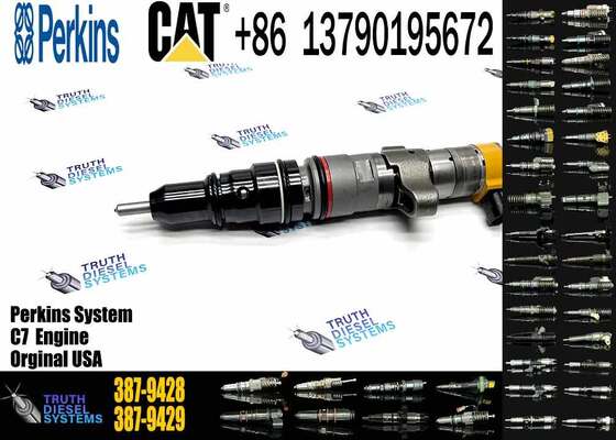 MiBo Precision Fuel Injector Assembly 387-9427 for CAT324D-328D C7 Series High-Pressure Common-Rail Atomizing Plug-and-Play OEM